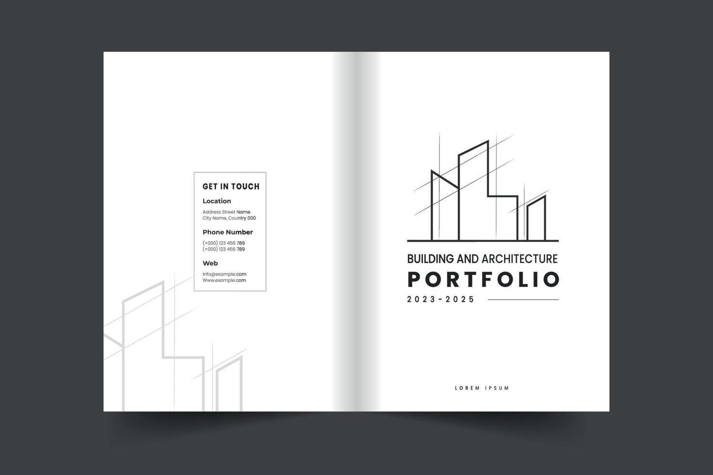 Architecture Portfolio Cover Layout Template Or Magazine Cover And Logo architecture-portfolio-cover-layout-template-or-magazine-cover-and-logo