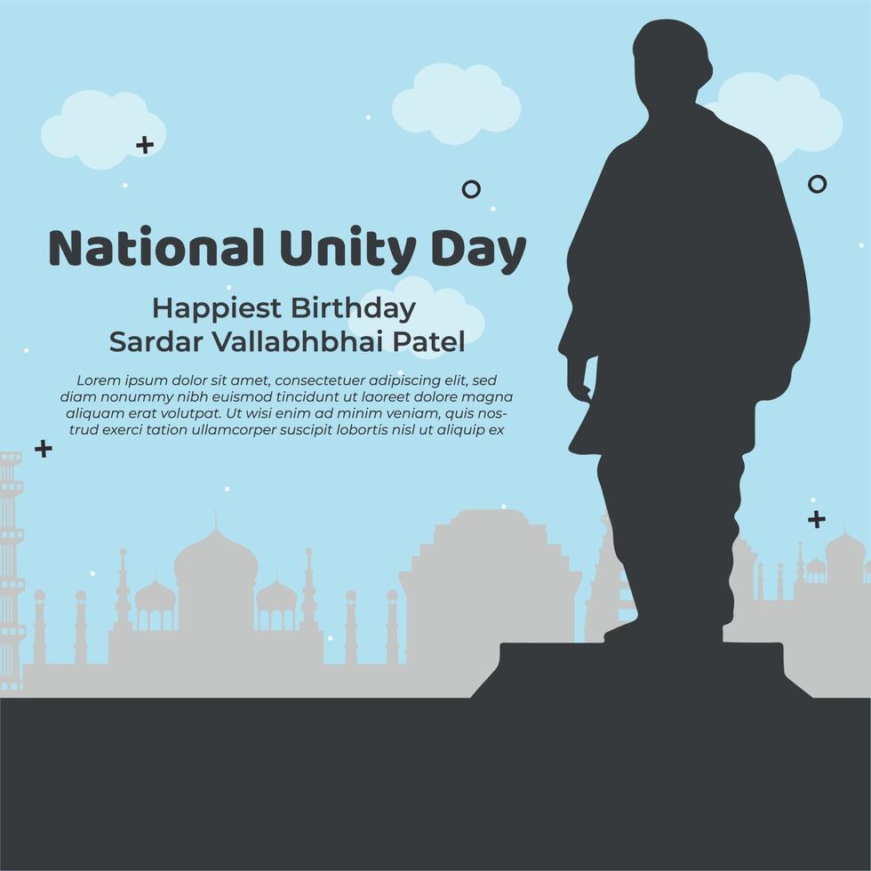 dia de la unidad nacional vector