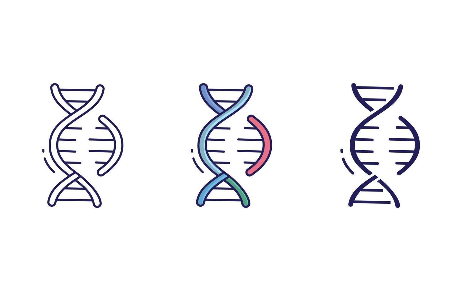 DNA divide icon vector