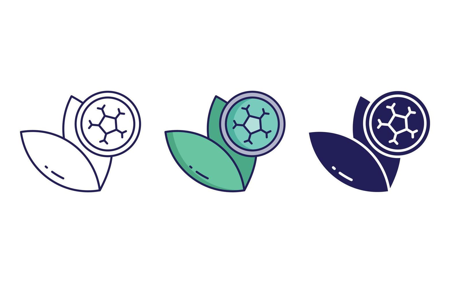 Leaf cell icon vector