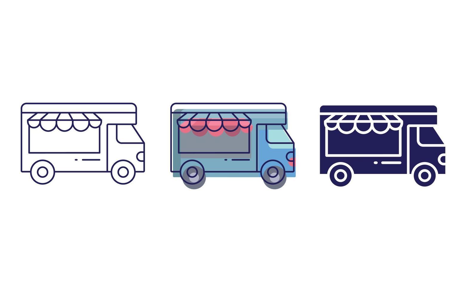 Food truck icon vector