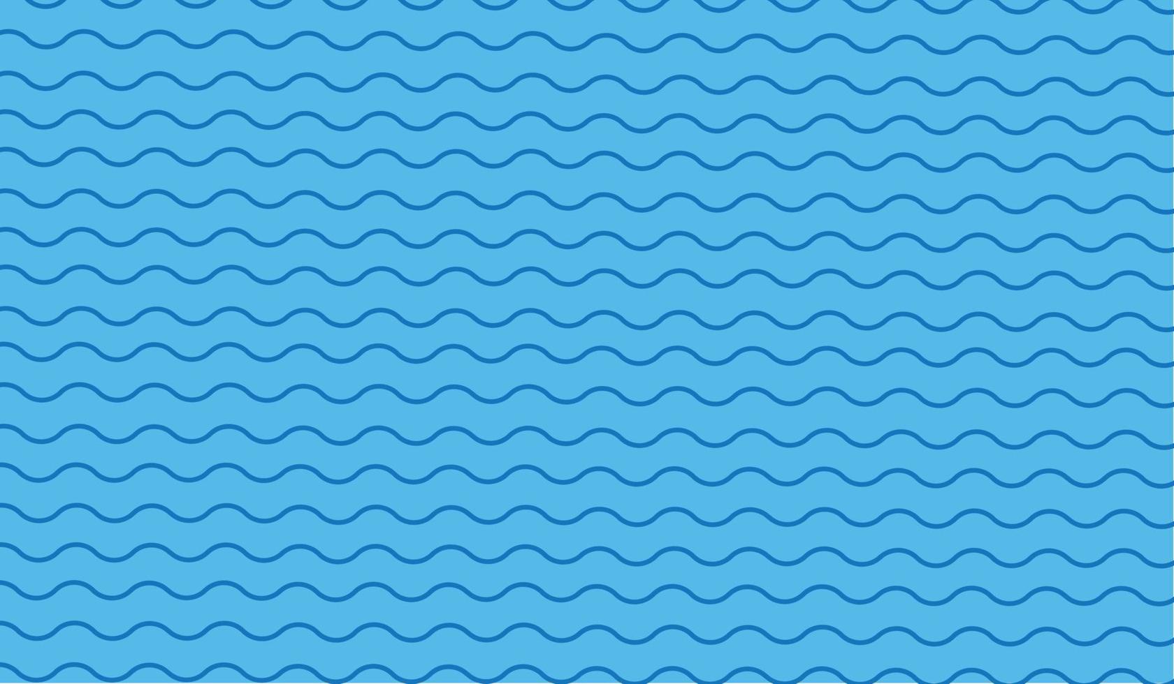 Blue water wave line pattern background. Vector illustration.