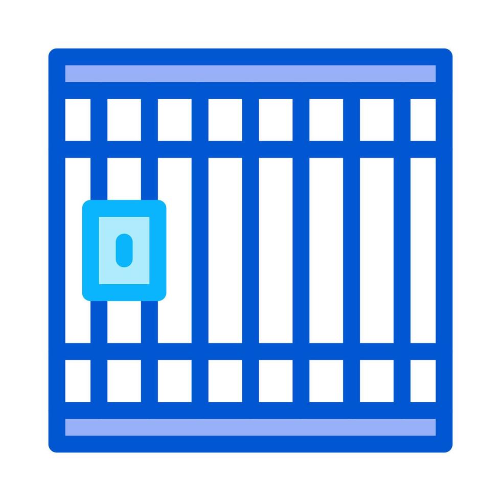 Police Prison Bar Gate Icon Outline Illustration vector
