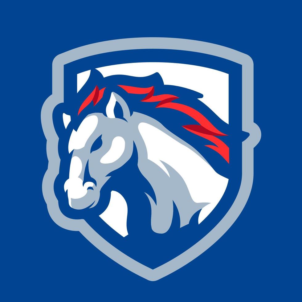 Mustang Head Vector Illustration Design