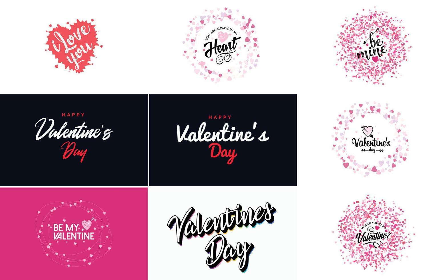 Love word art design with a heart-shaped background and a bokeh effect vector