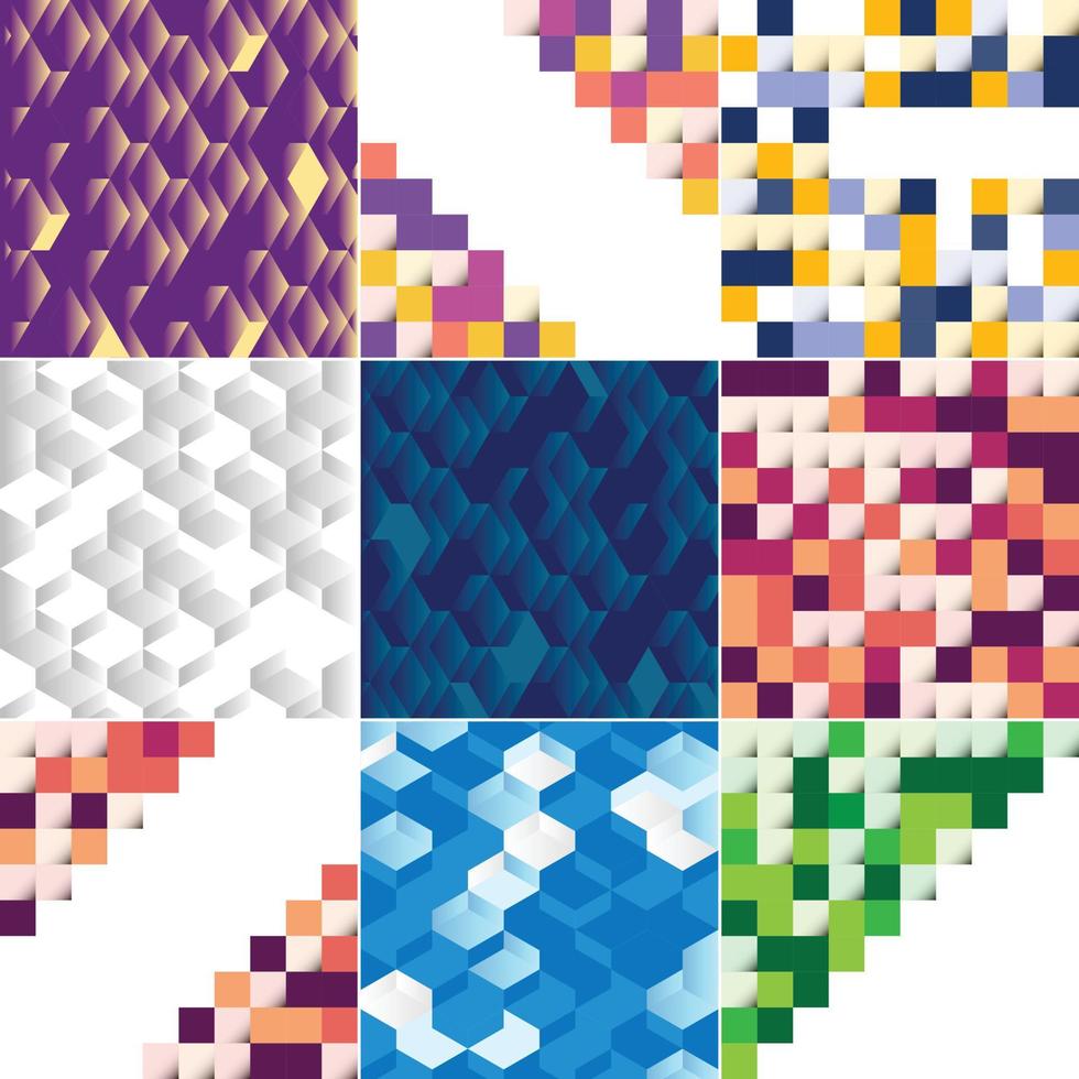 Vector background with an illustration of abstract squares suitable for use as a background design for posters. flyers. covers. and brochures