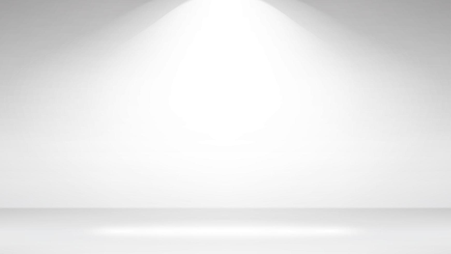 Empty White Photo Studio Interior Background. Realistic Empty White Wall. Vector Illustration.