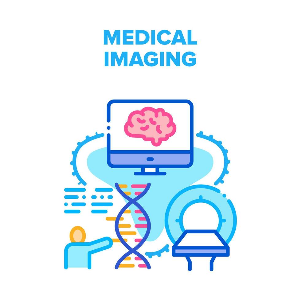 Medical Imaging Vector Concept Color Illustration