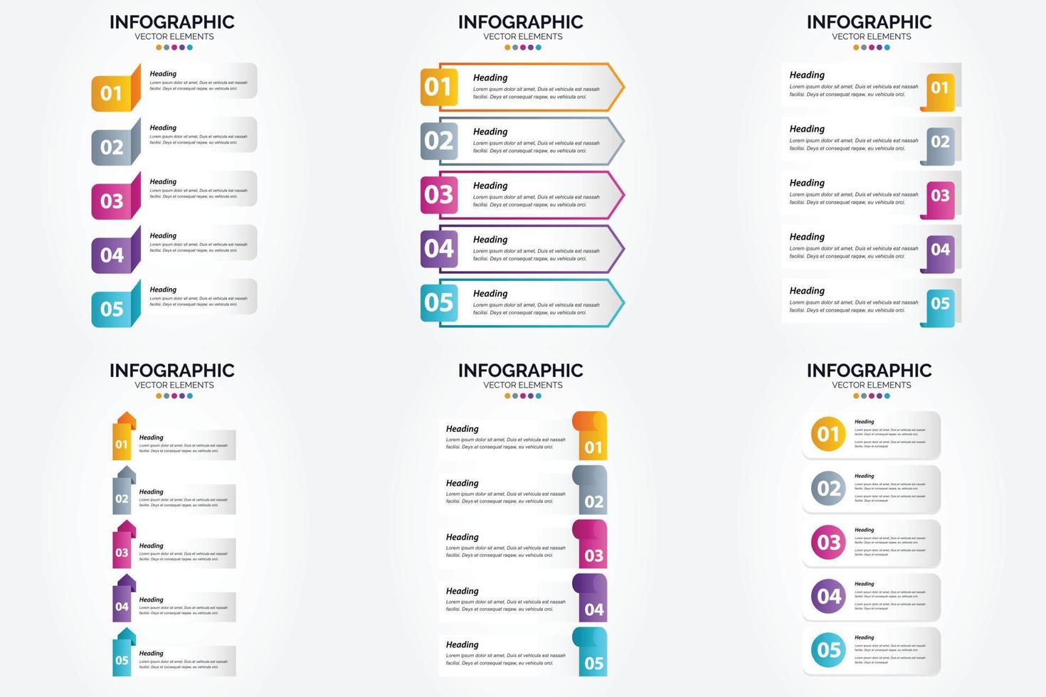 este conjunto de infografías vectoriales es perfecto para publicidad en un folleto. volantes. o revista. vector