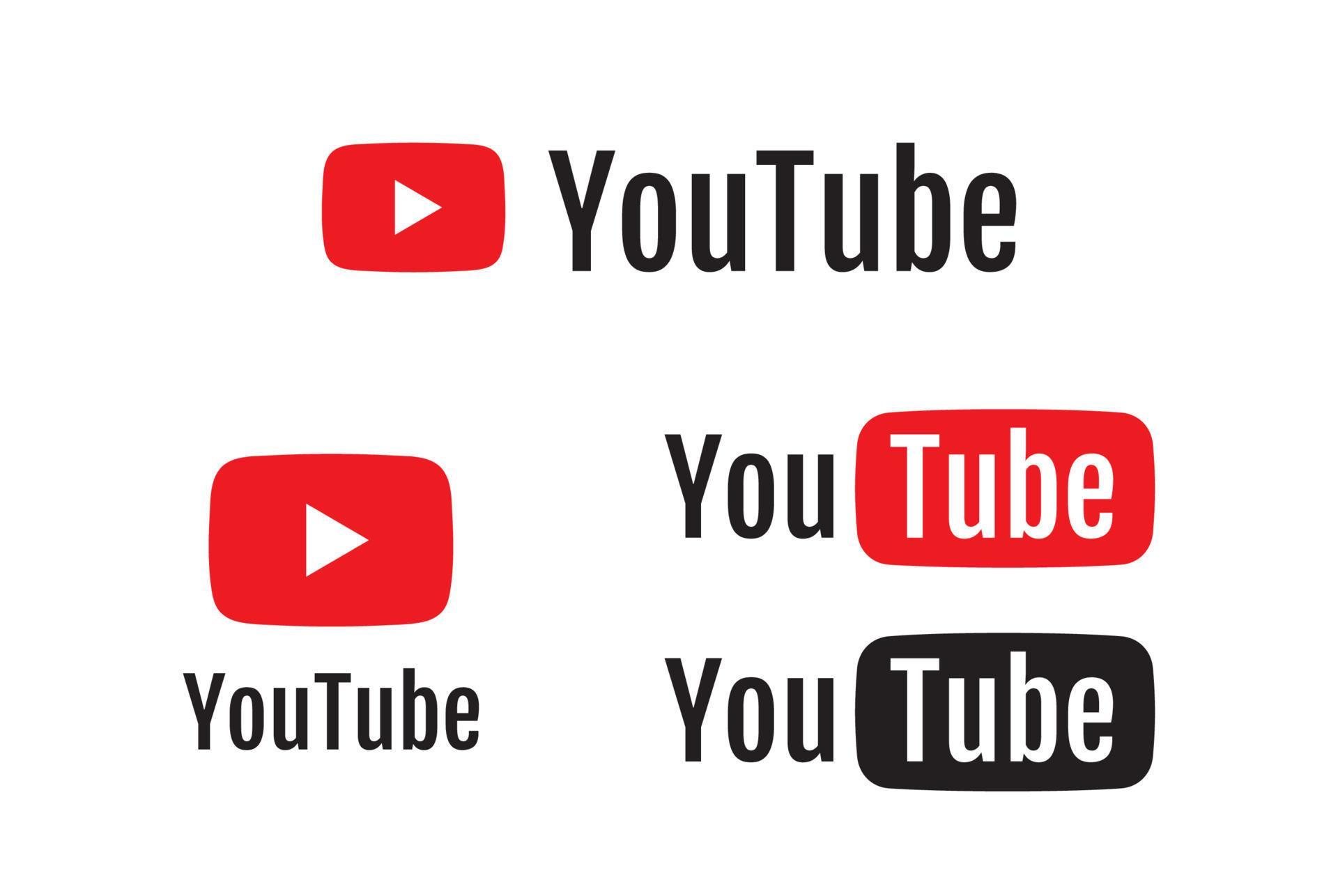 youtube logo collection with flat design 17552424 Vector Art at Vecteezy
