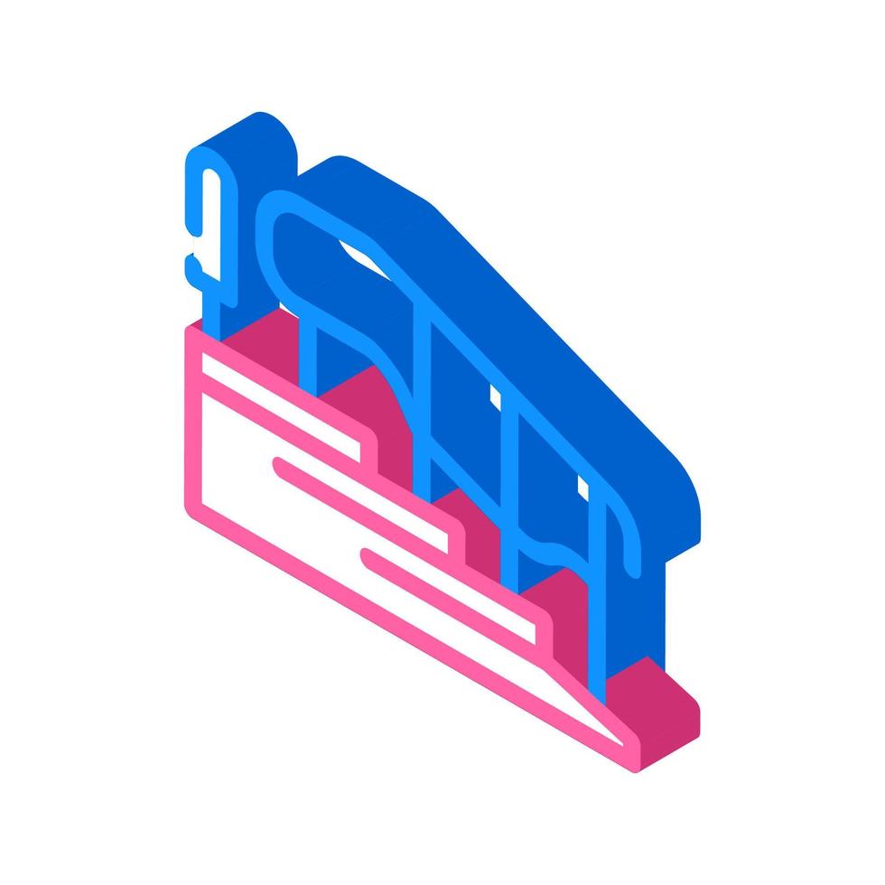 dynamic exercise ladder-bars isometric icon vector illustration