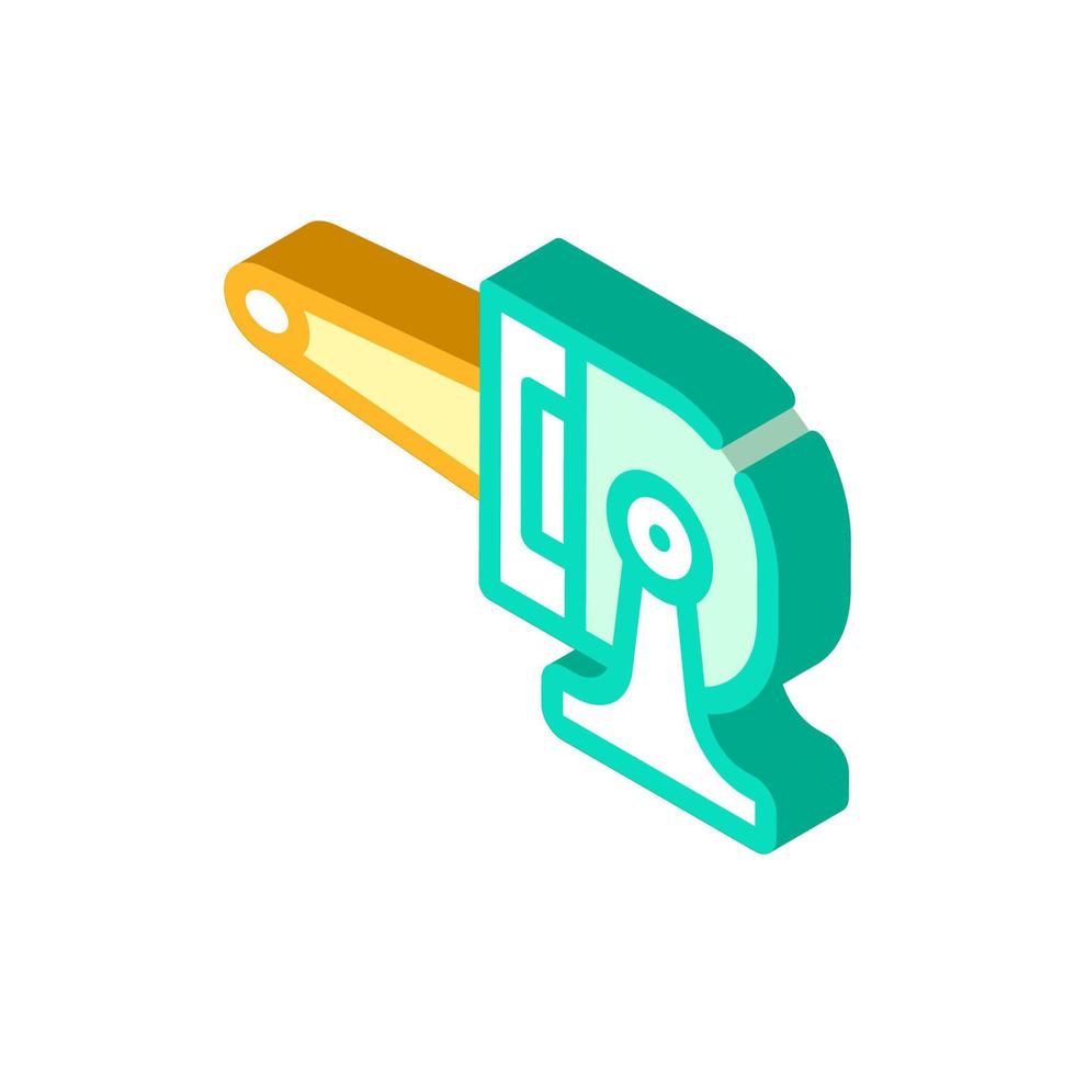 mercury-quartz irradiator isometric icon vector illustration color