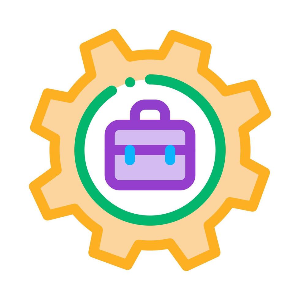 career settings icon vector outline illustration