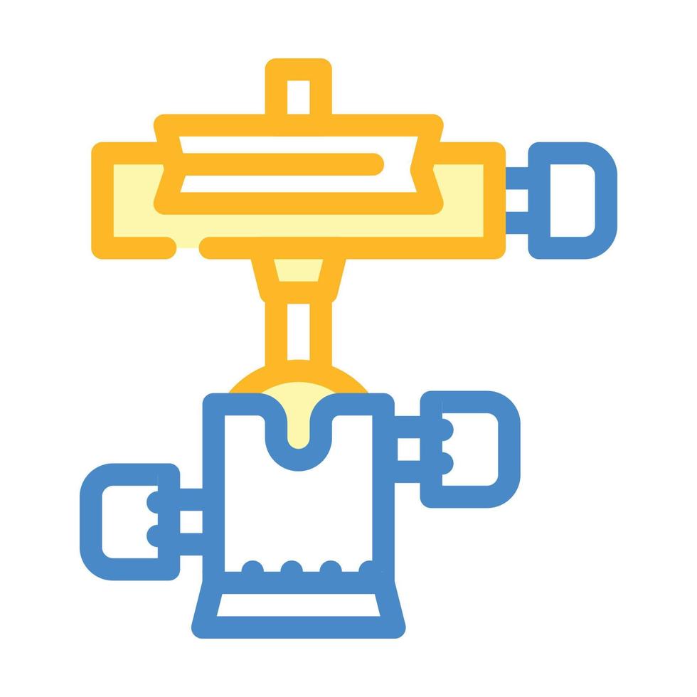 tripod head color icon vector illustration