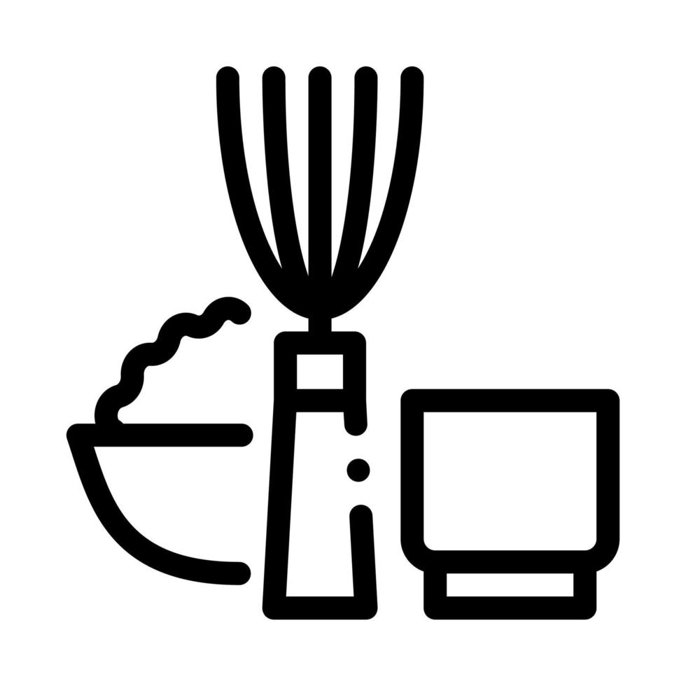 ilustración de contorno de vector de icono de electrodomésticos y dispositivos de cocina