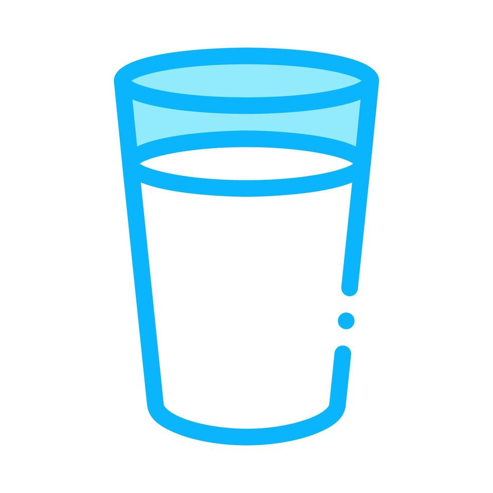 vaso de leche icono vector contorno ilustración