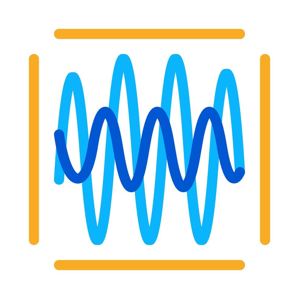 sound diagnostics icon vector outline illustration