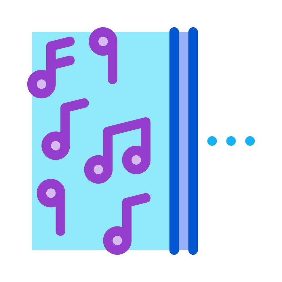 one side of music other half silence icon vector outline illustration