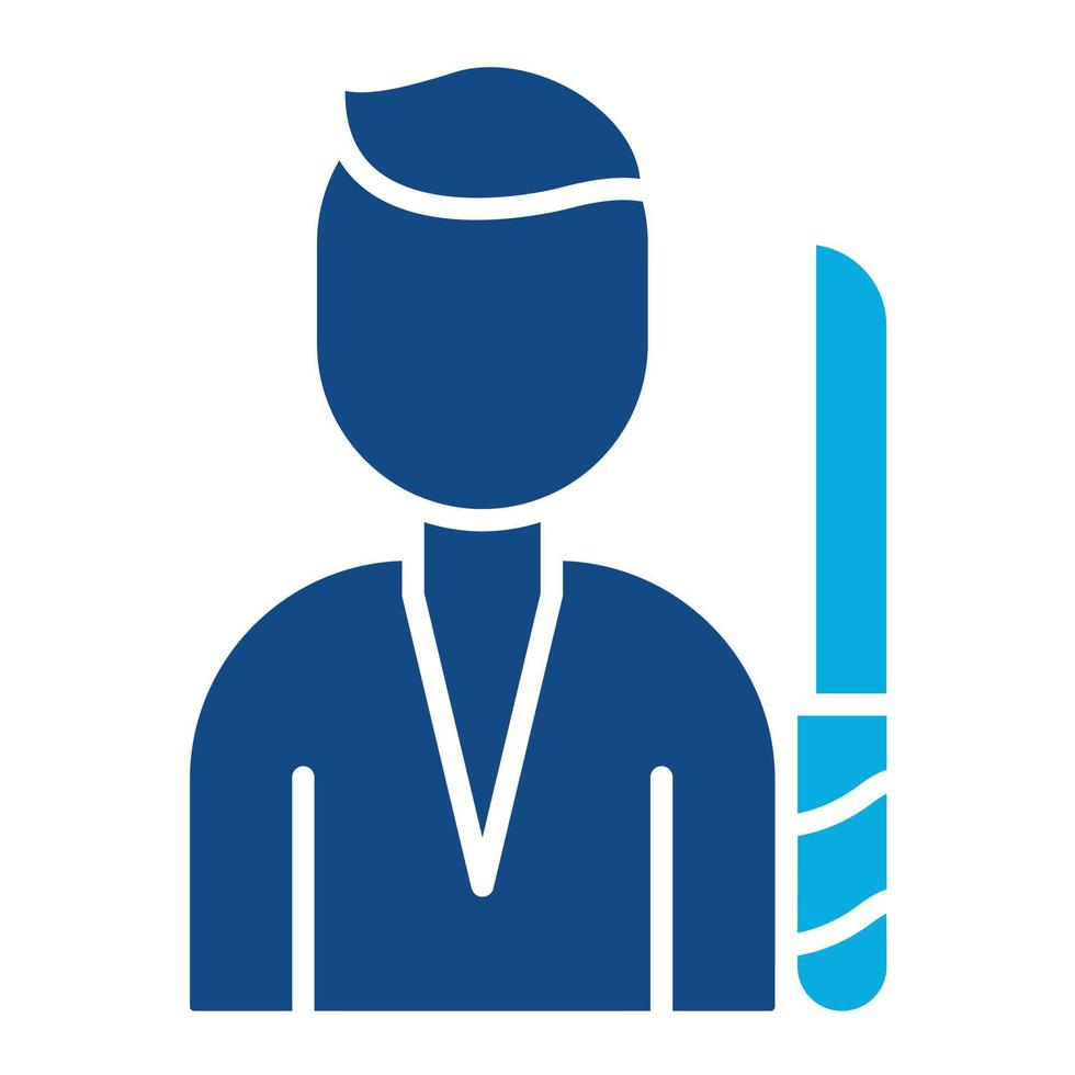 Knife Thrower Glyph Two Color Icon vector