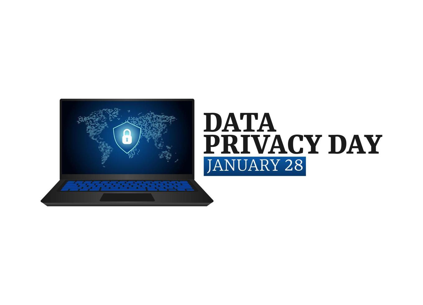 vector graphic of data privacy day good for data privacy day