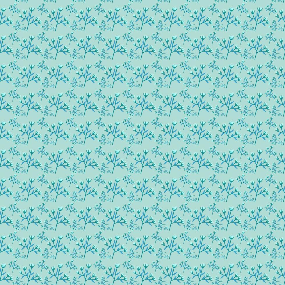 Flower doodle pattern seamless vector set on spring color tone