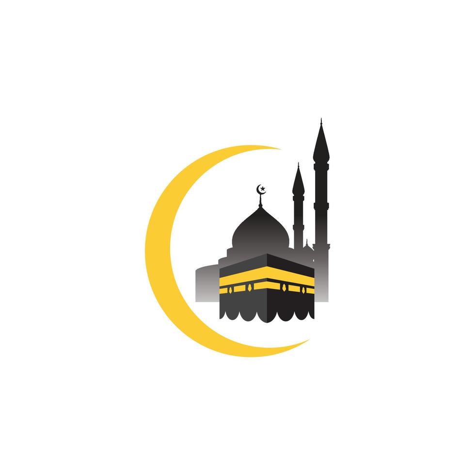 kaaba vector illustration icon