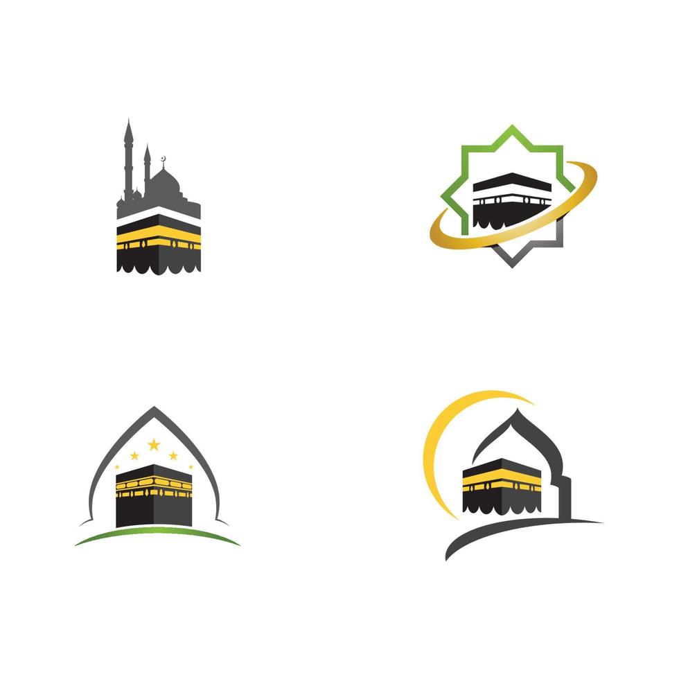 icono de ilustración de vector de kaaba