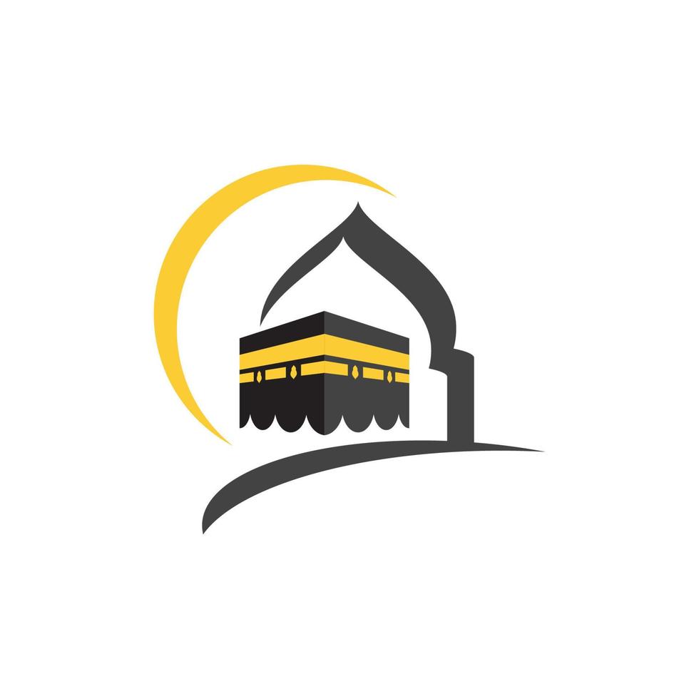 kaaba vector illustration icon