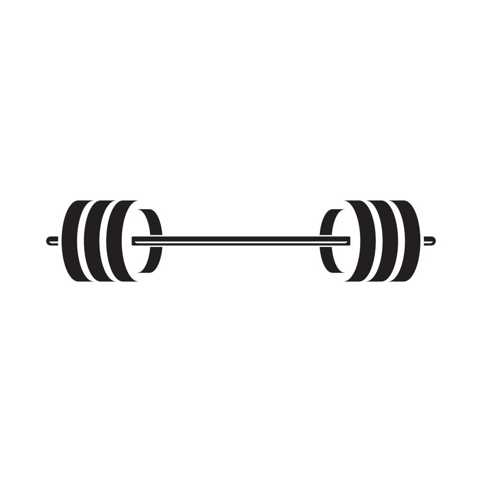 Barbel, Dumbbell Gym Icon Logo template vector