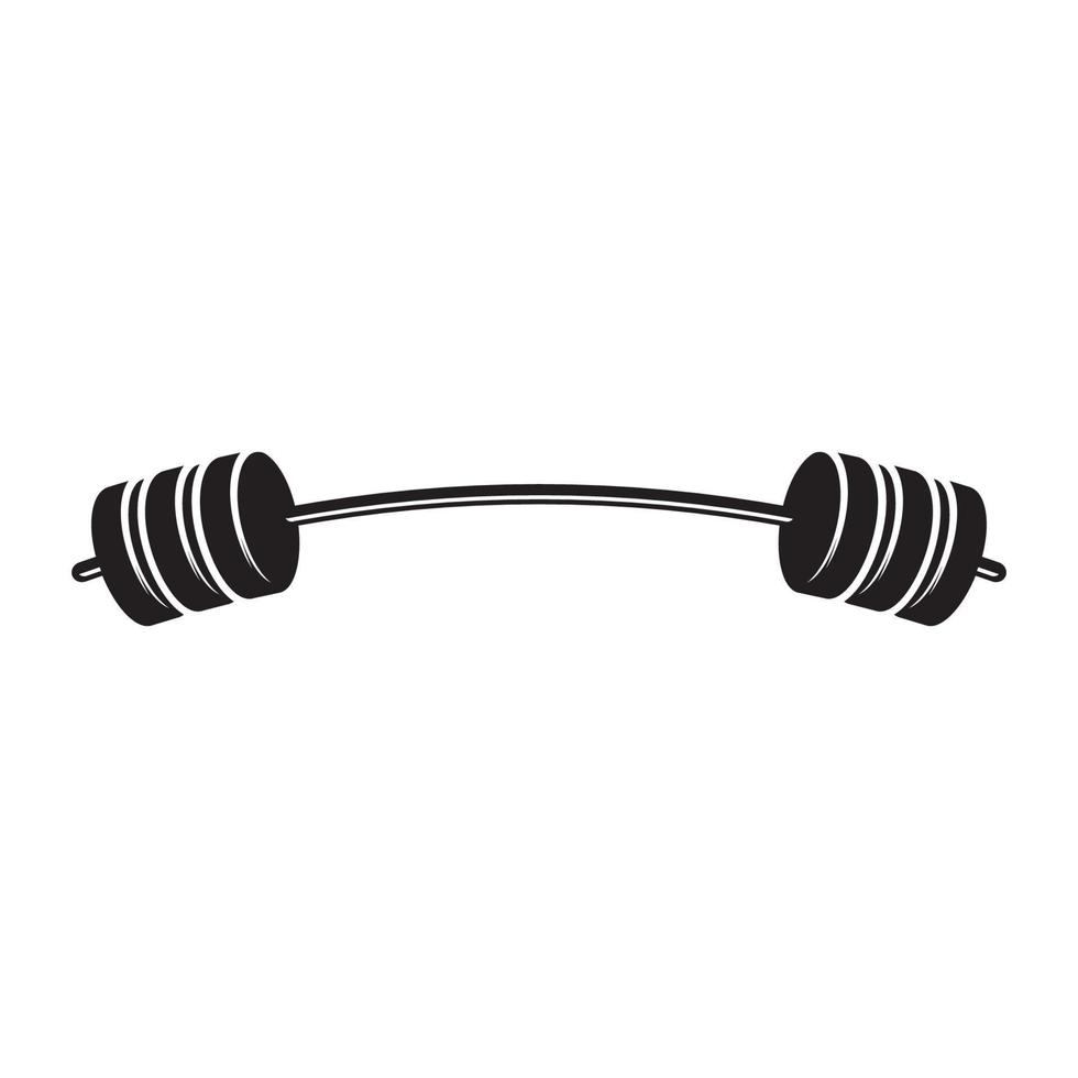 Barbel, Dumbbell Gym Icon Logo template vector