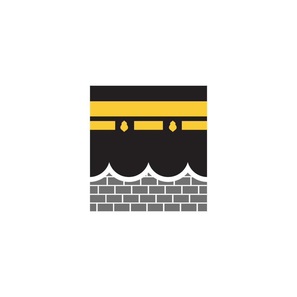 kaaba vector illustration icon