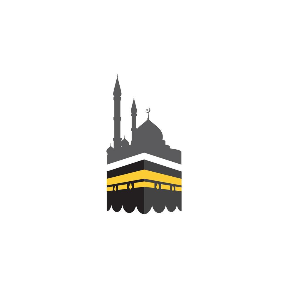 kaaba vector illustration icon