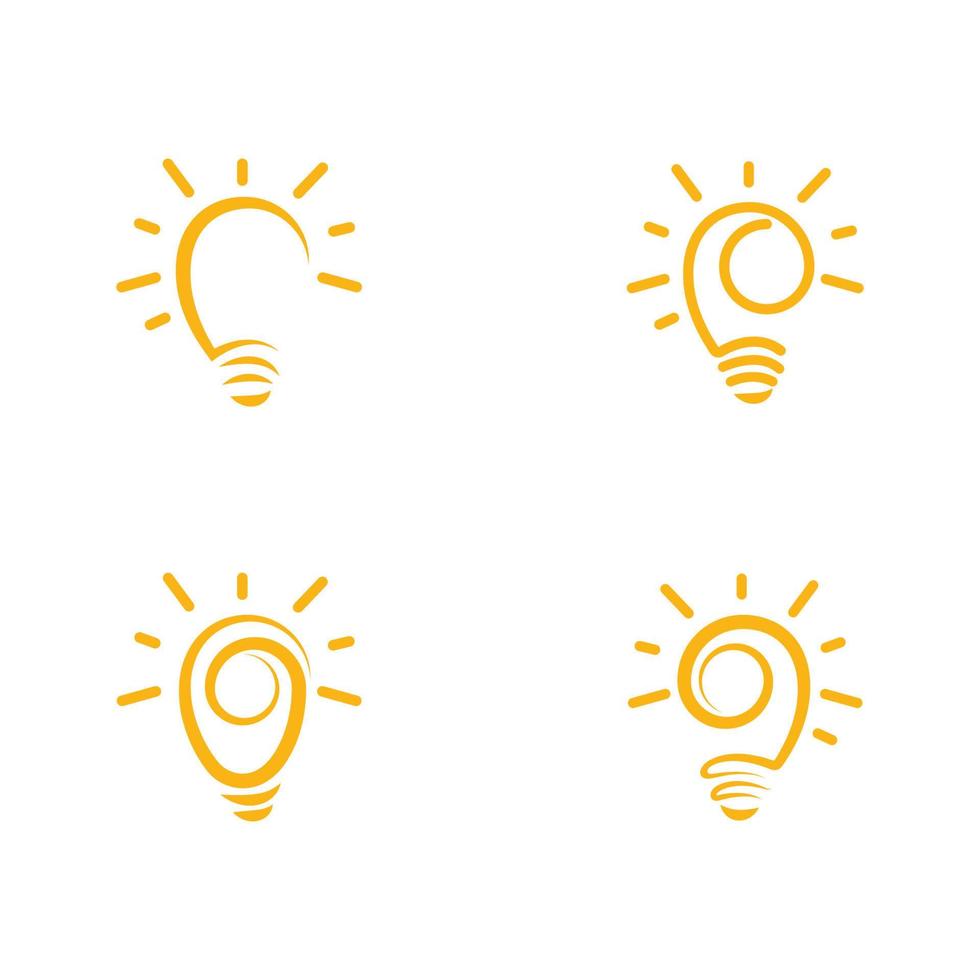 light bulb symbol icon vector