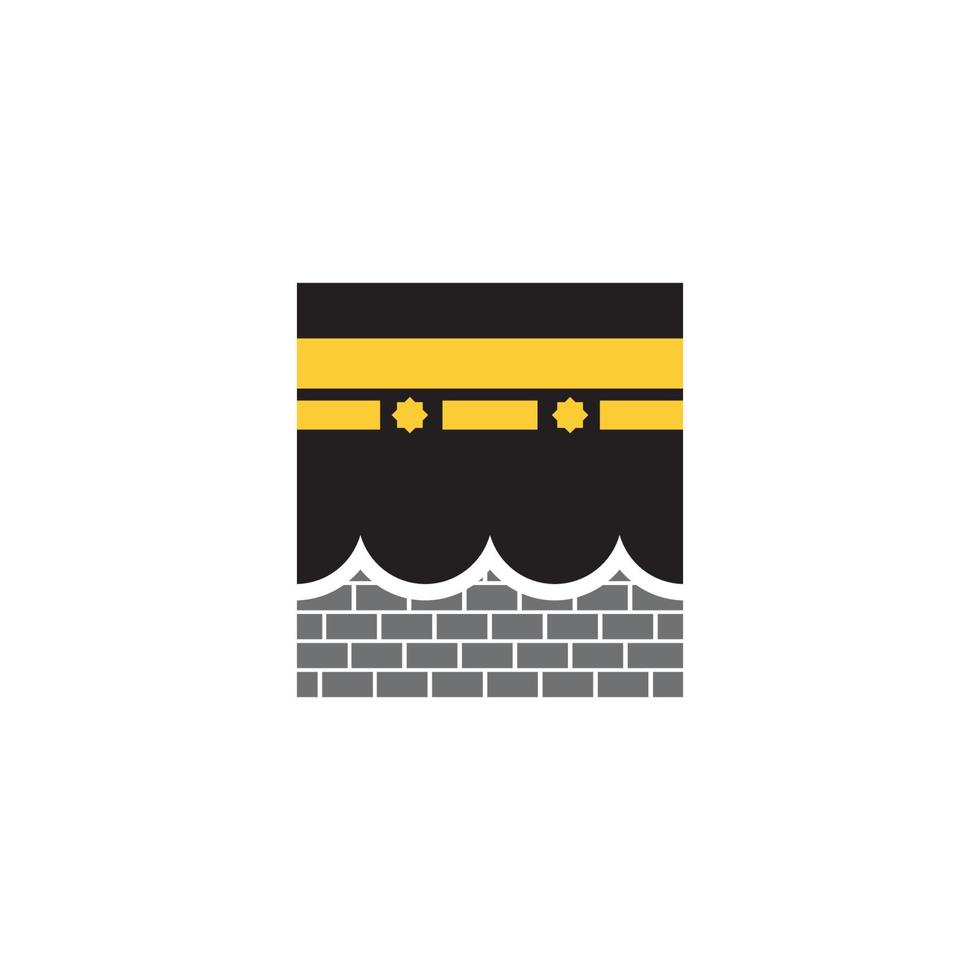 kaaba vector illustration icon