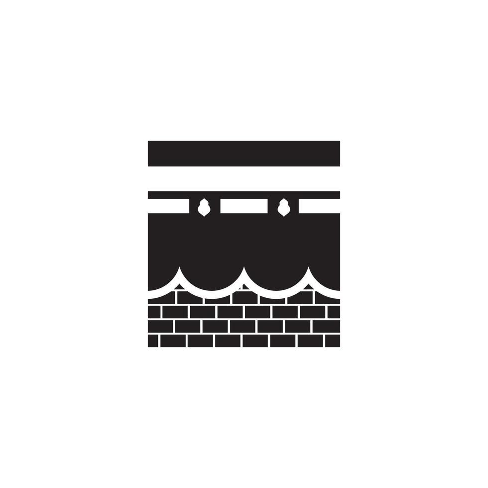 kaaba vector illustration icon