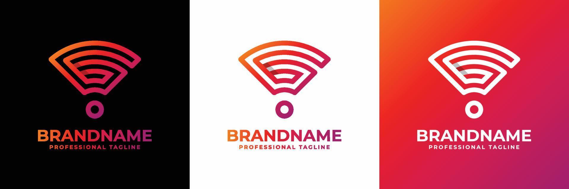 Unique Letter G Wifi Logo, suitable for any business related to Signal, Wifi, Sound or other with G initials. vector