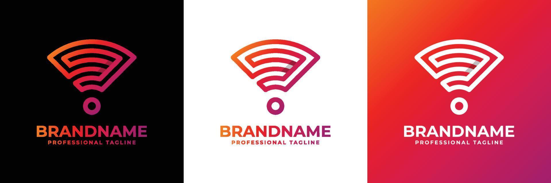 Unique Letter G Wifi Logo, suitable for any business related to Signal, Wifi, Sound or other with G initials. vector
