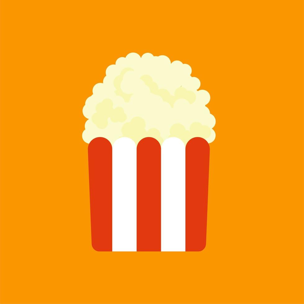 popcorn flat design vector illustration