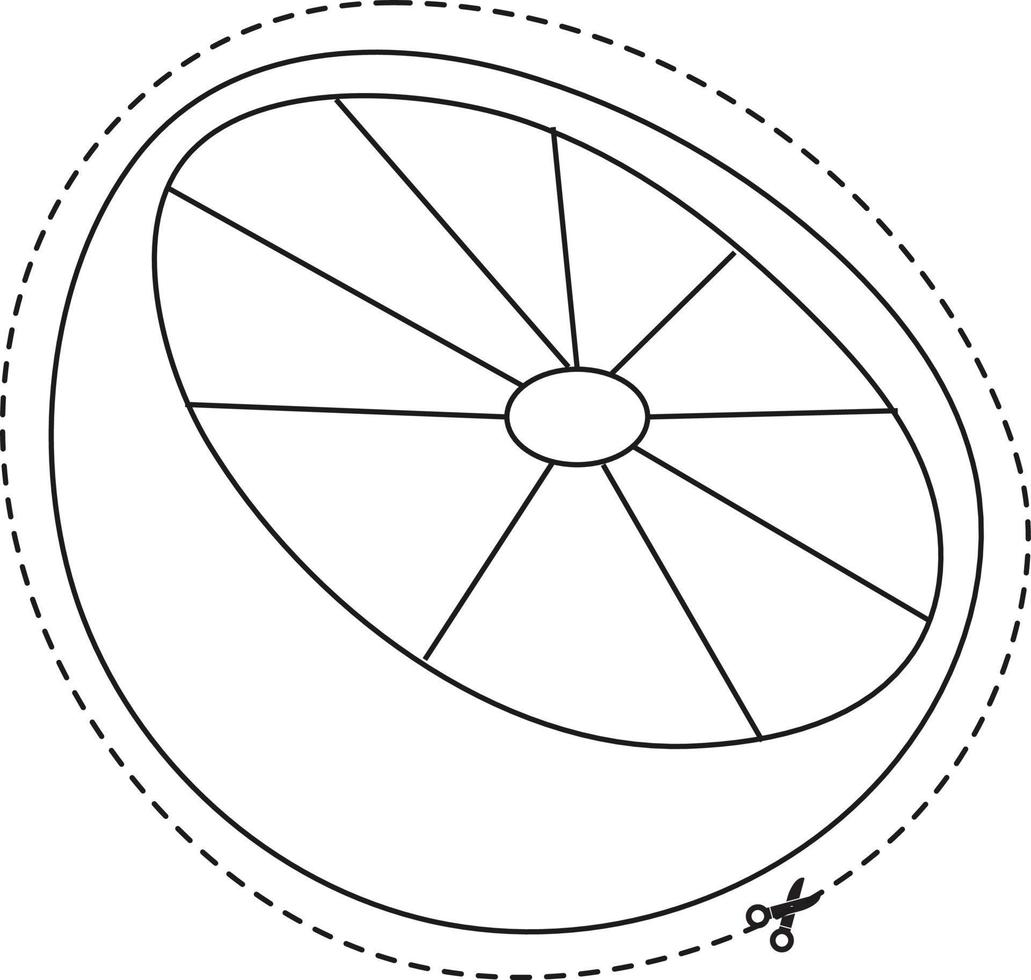 habilidades de tijera de frutas - naranja vector