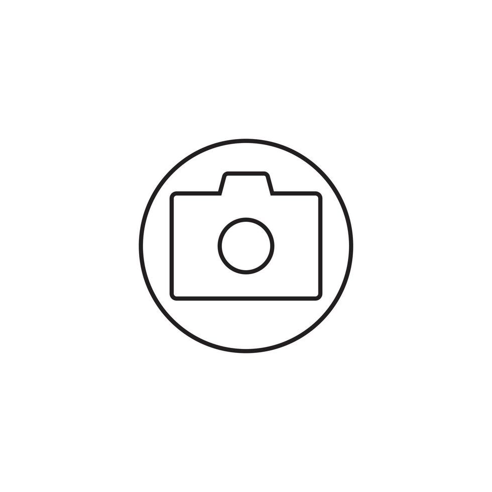 Simple ellegent camera icon for mobile apps and web vector
