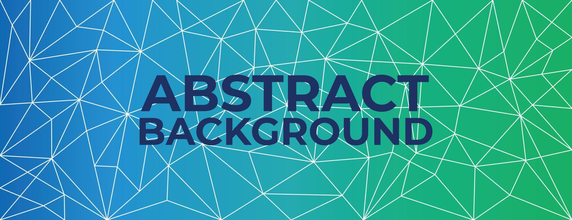 Green and Blue Abstract Geometric Polygon Background Design. vector