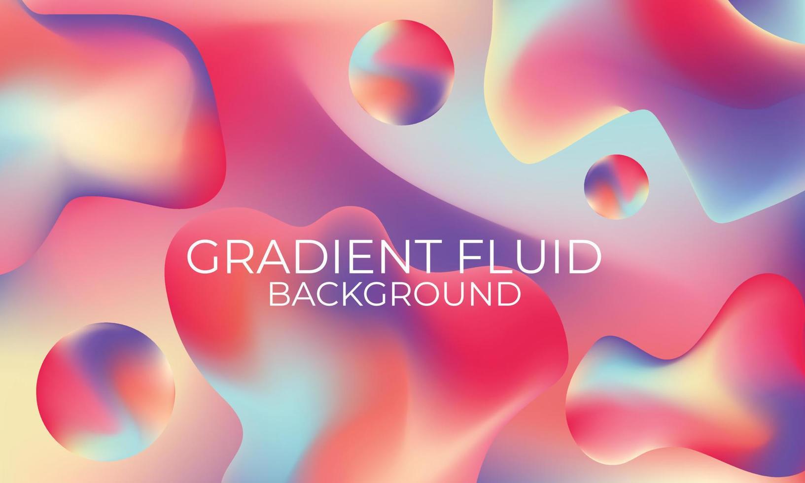 forma abstracta de fluido degradado con un diseño de fondo colorido. ondas de color borrosas. vector