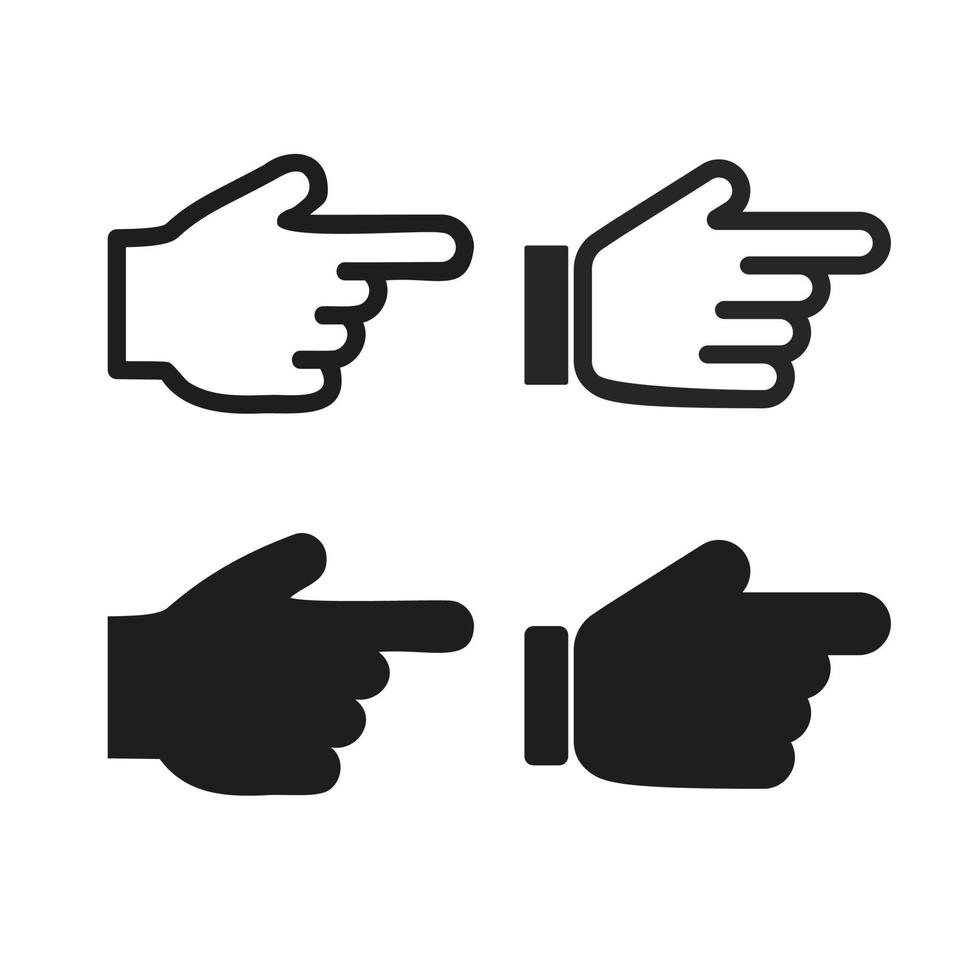 dedo para ilustración de icono de vector de diseño gráfico y web.