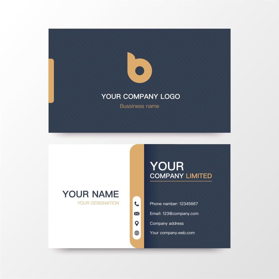 Bussiness Card For Company simple Vector Illustration
