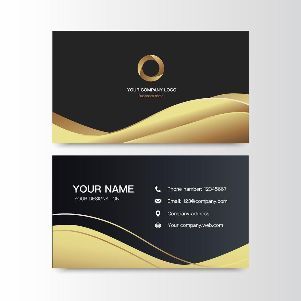 Bussiness card for company simple luxury background vector Illustration