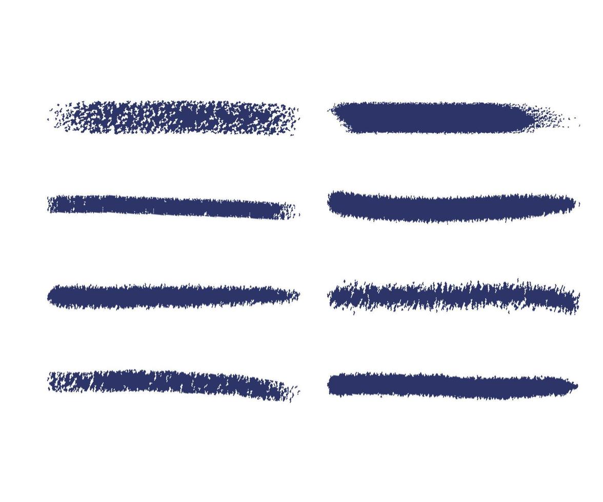 Vector paintbrush set of  ink brush strokes