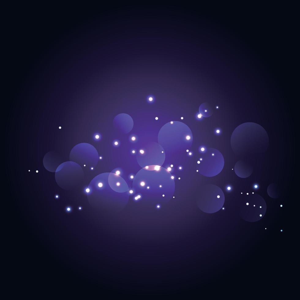 Background of abstract glitter lights with bokeh effect. vector