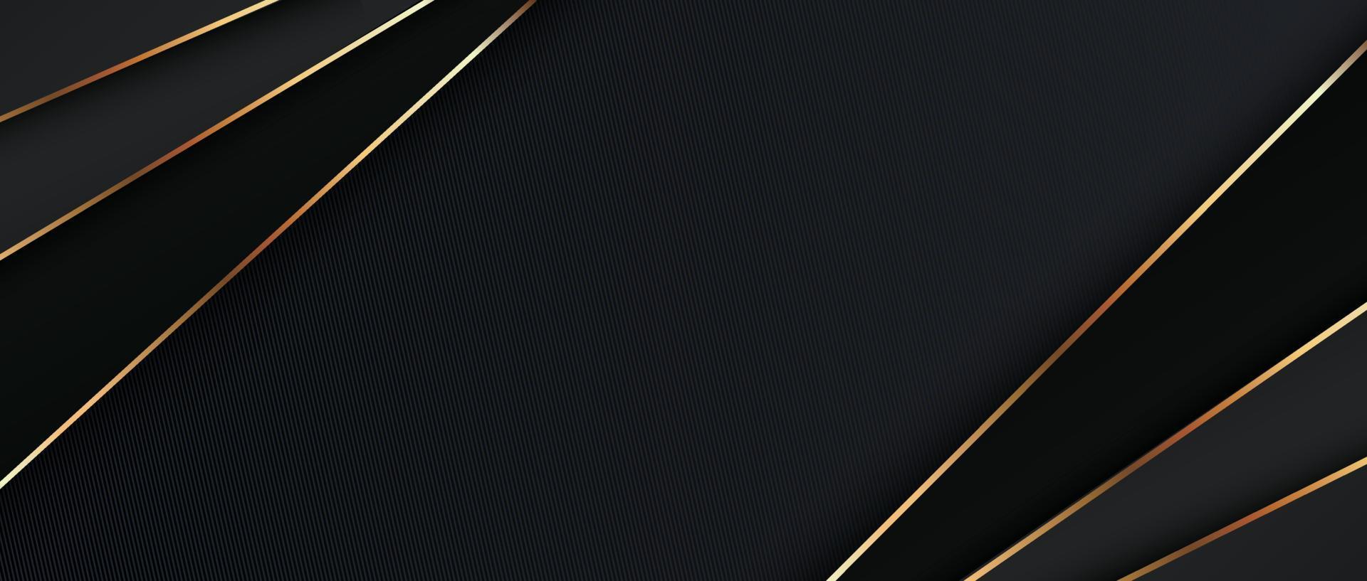 Abstract luxury gold black background with golden lines . Luxury and elegant design. Vector illustration