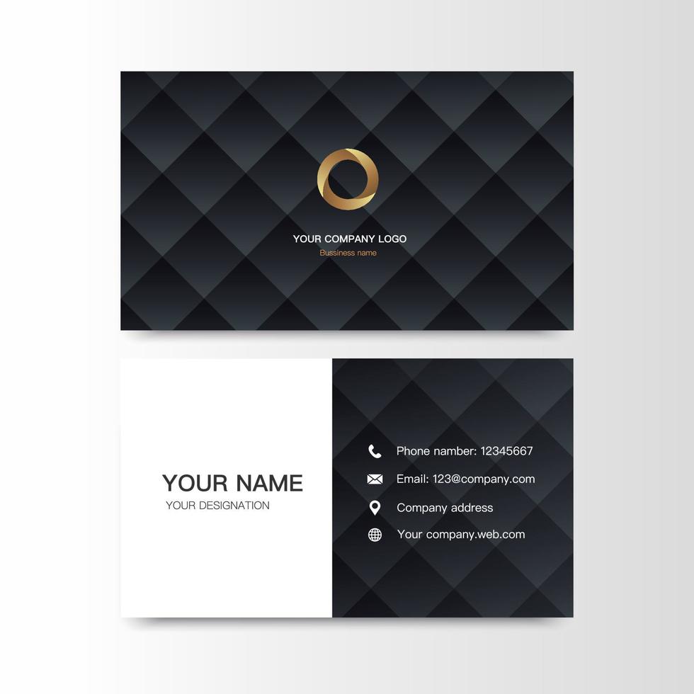 Bussiness card for company simple luxury background vector Illustration
