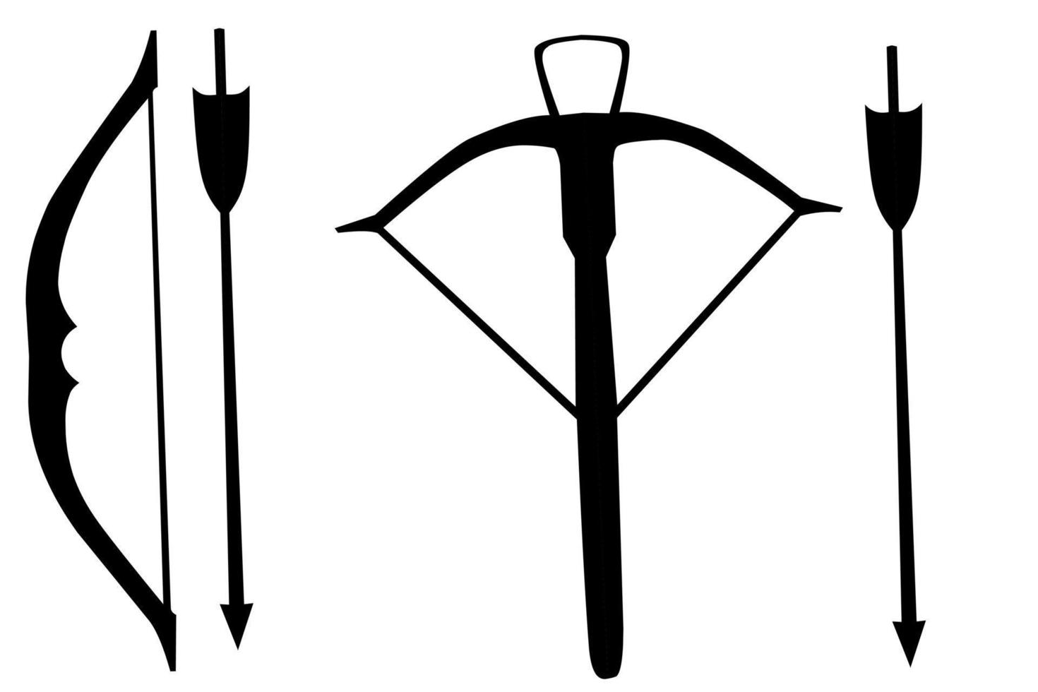 silhouette image of war weapon vector